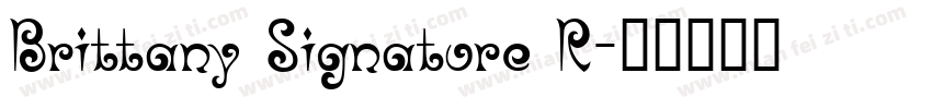 Brittany Signature R字体转换